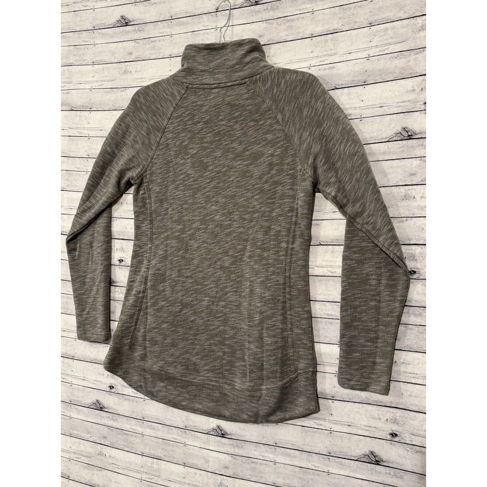 prAna Womens Calexa Tunic Sweater Sz XS Heather Green Pullover Active Pockets - Picture 10 of 15